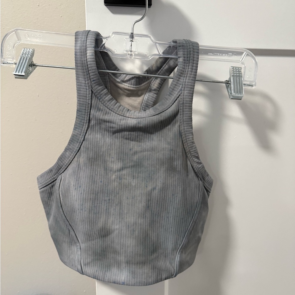 lululemon athletica Ribbed Gray Sports Bra
